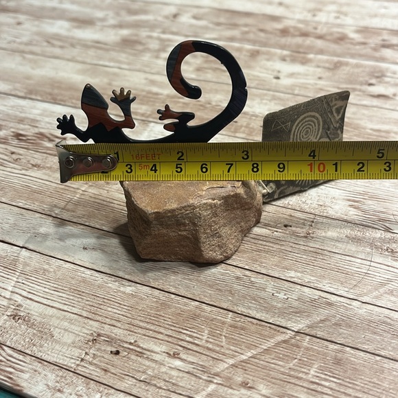 NWT The Gecko Lizard by LaZart Collector Series Figurine Southwestern Metal Art - Picture 10 of 11